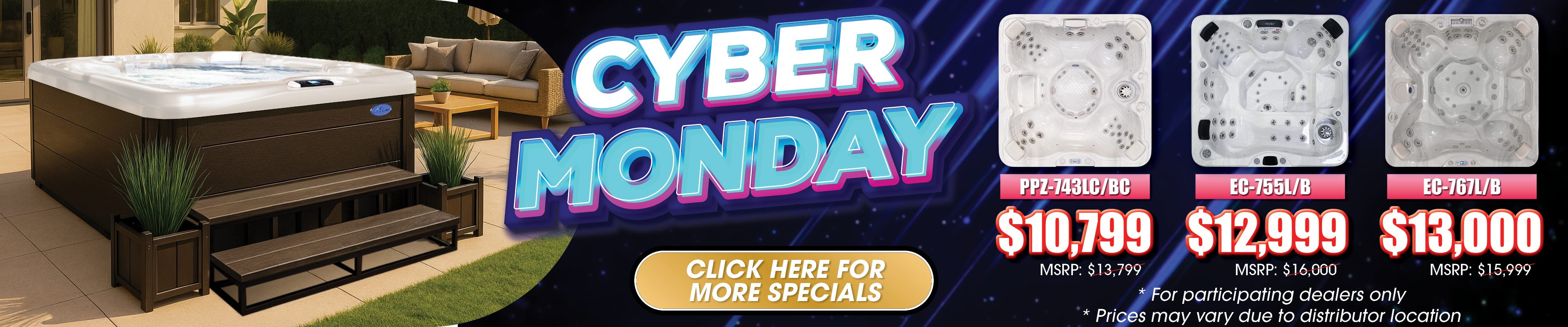 Calspas hot tub being used in a family setting - Evansville